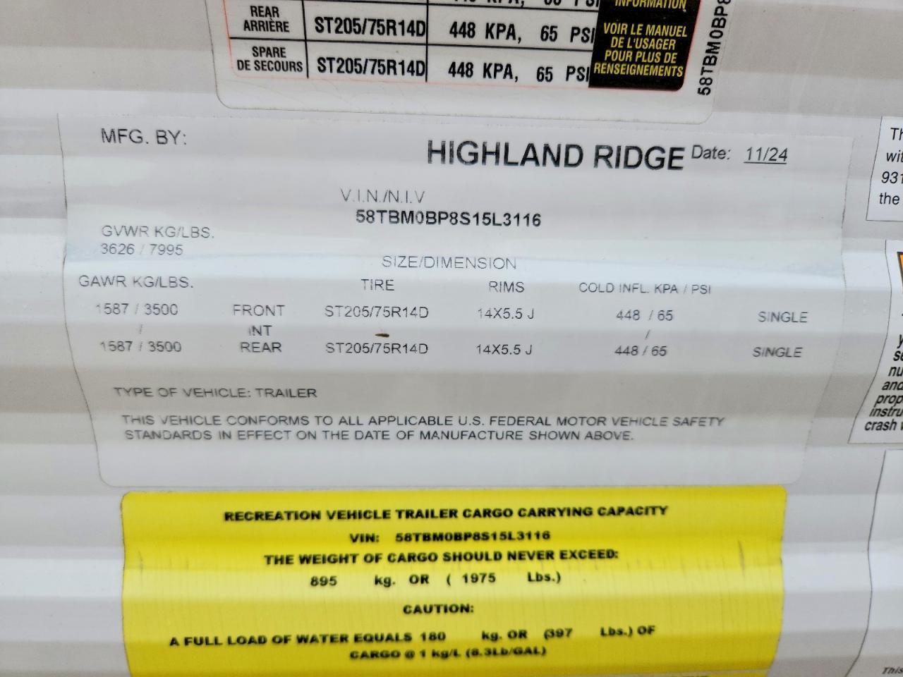 2025 Highland Ridge Open Range Camper