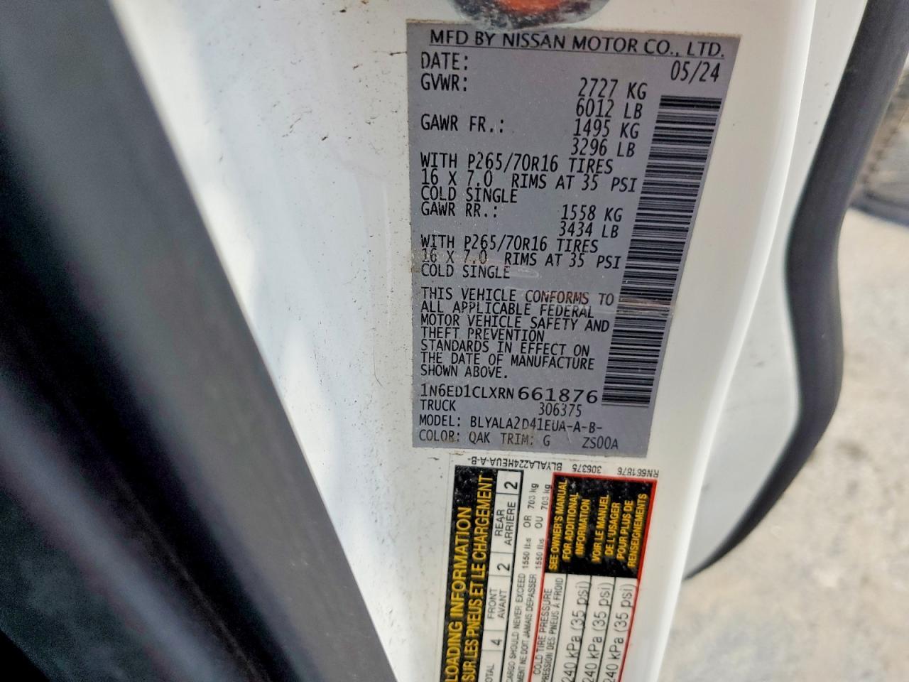 2024 Nissan Frontier S