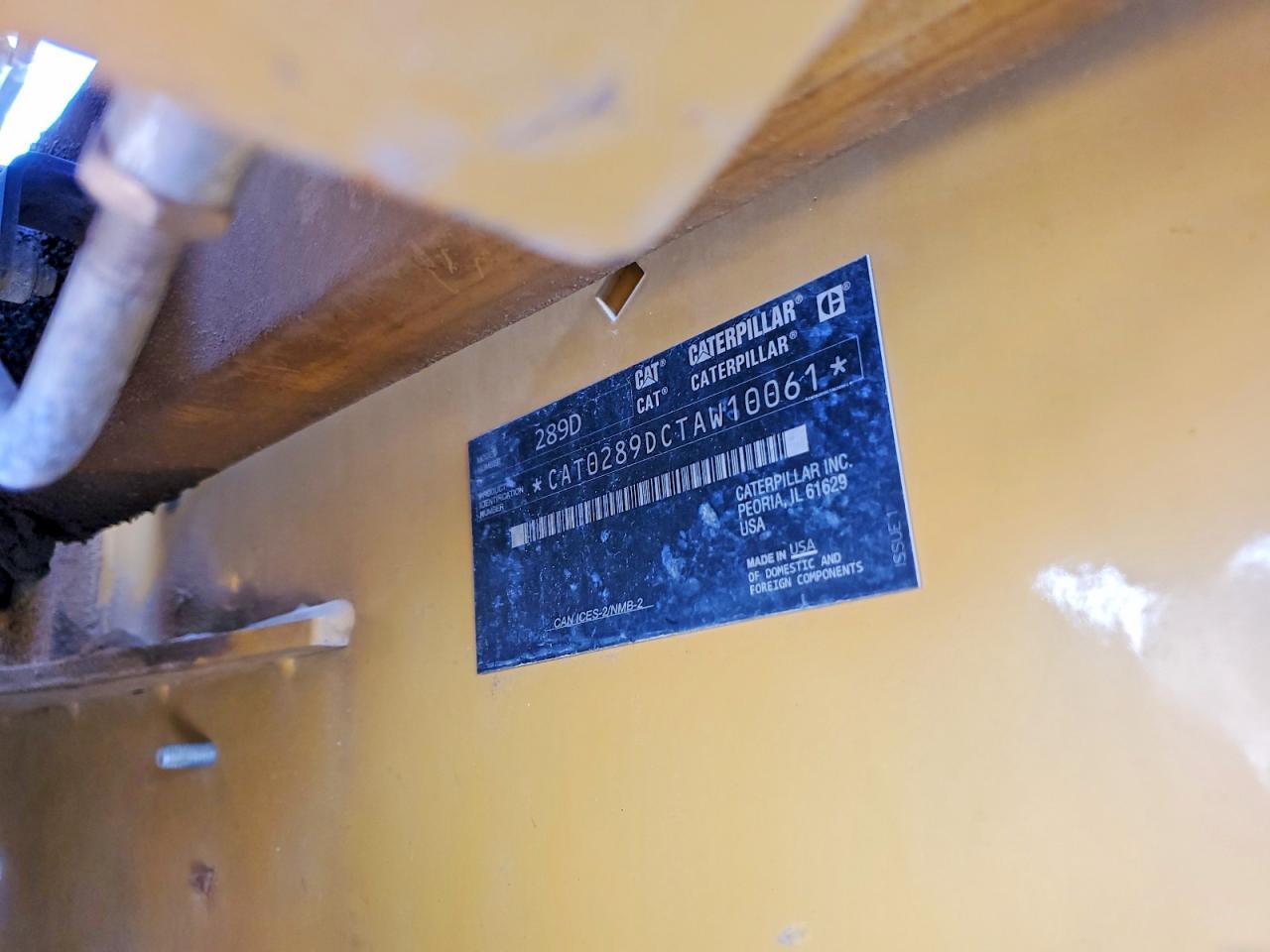 2018 Caterillar 2018 Caterpillar 289D Tracked Skid Steer Loader