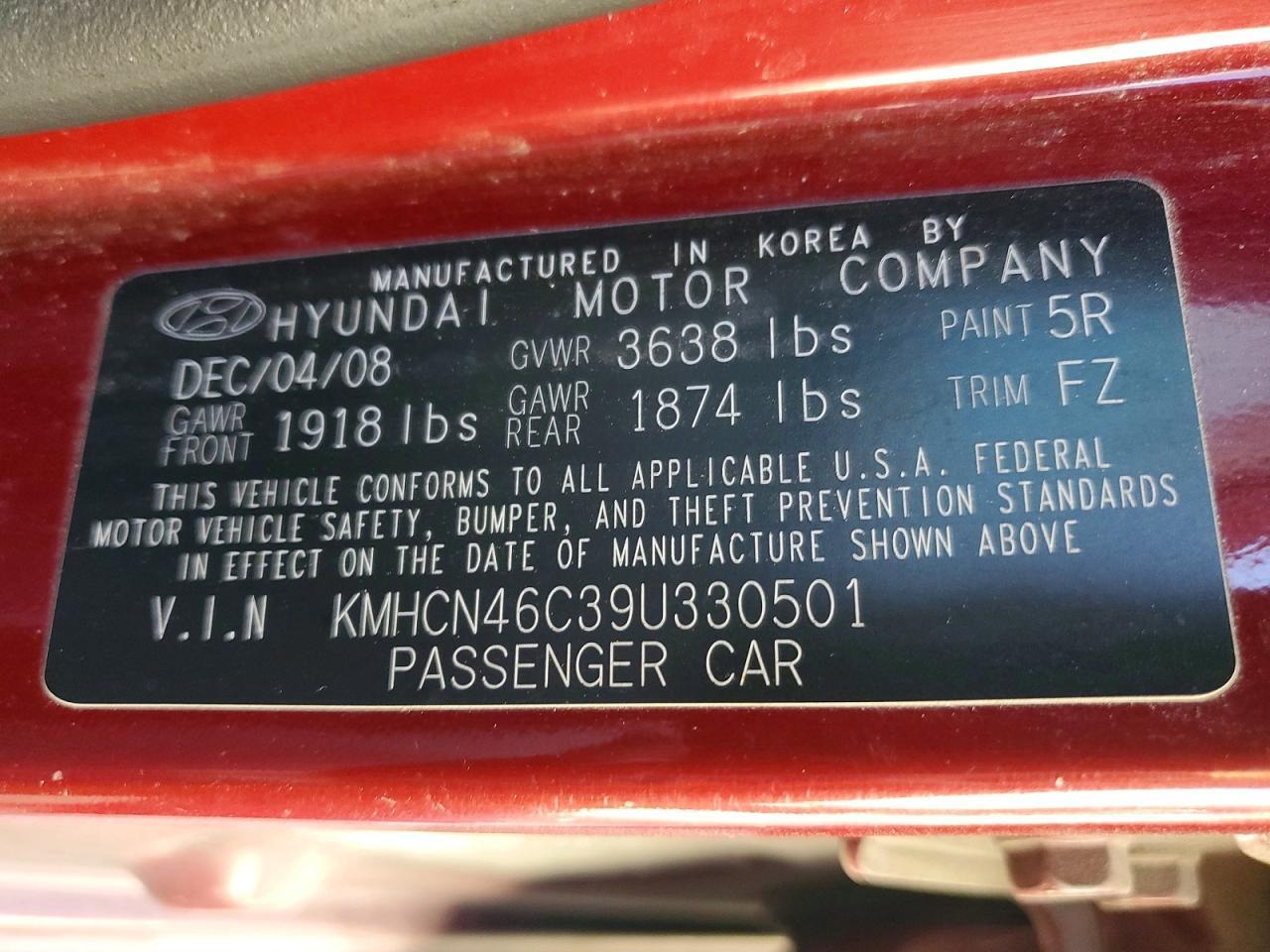 2009 Hyundai Accent gls
