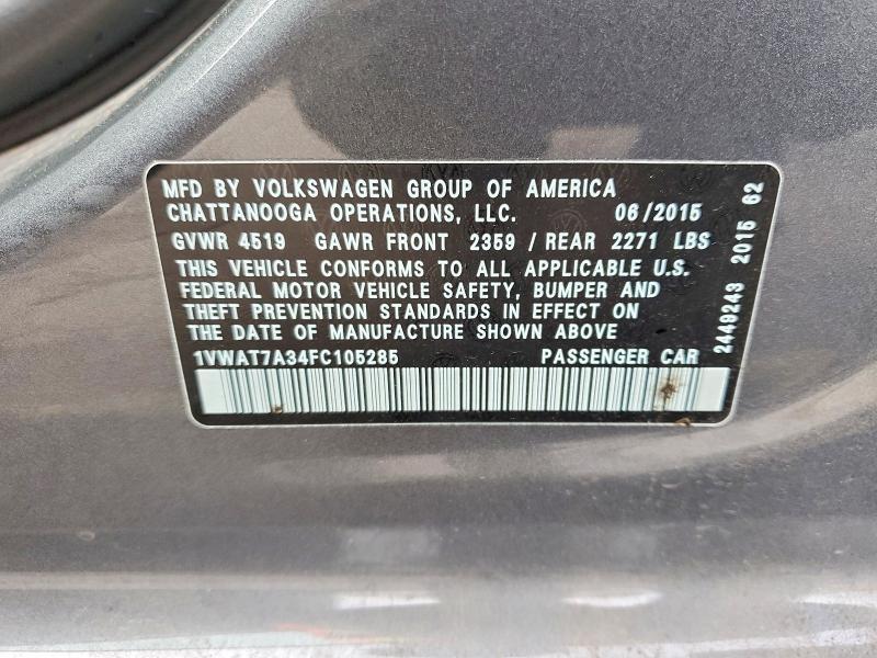 2015 Volkswagen Passat s