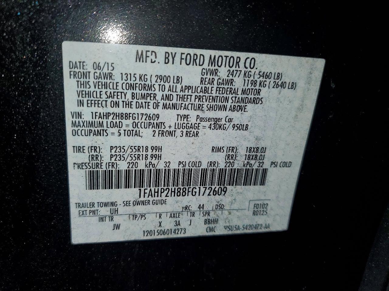 2015 Ford Taurus sel