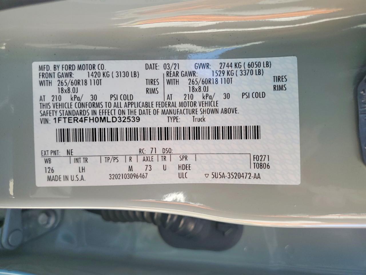2021 Ford Ranger XL