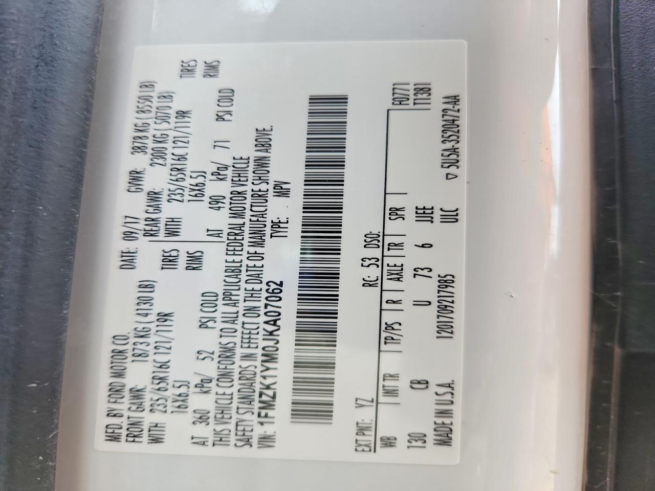 2018 Ford Transit T-150