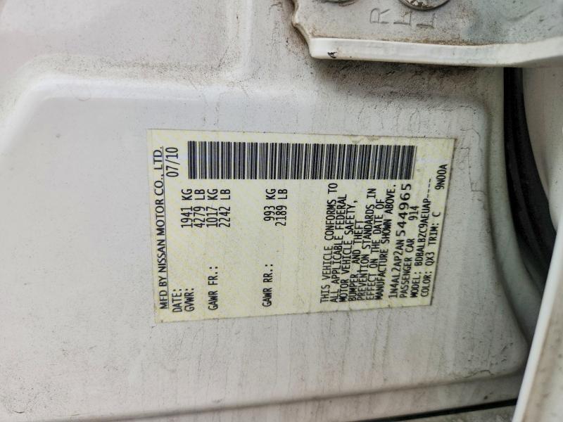 2010 Niss Altima 2.5