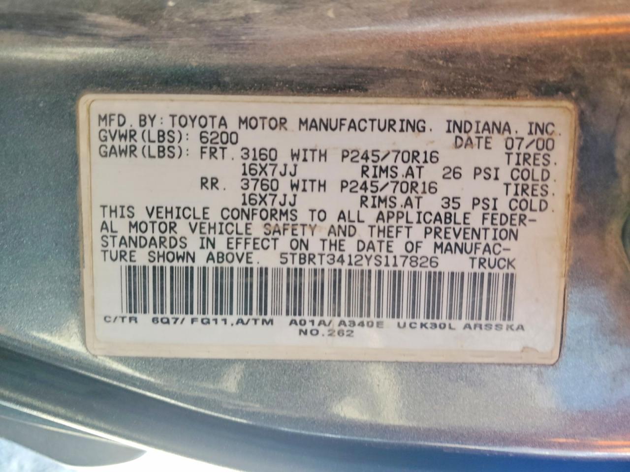2000 Toyota Tundra SR5