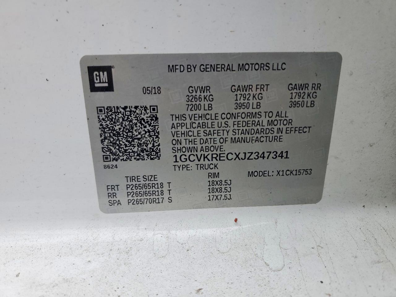 2018 Chevrolet Silverado K1500 LT
