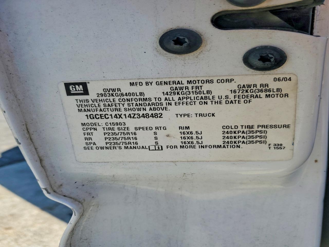 2004 GMC New Sierra C1500