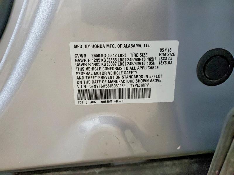 2018 Honda Pilot exl