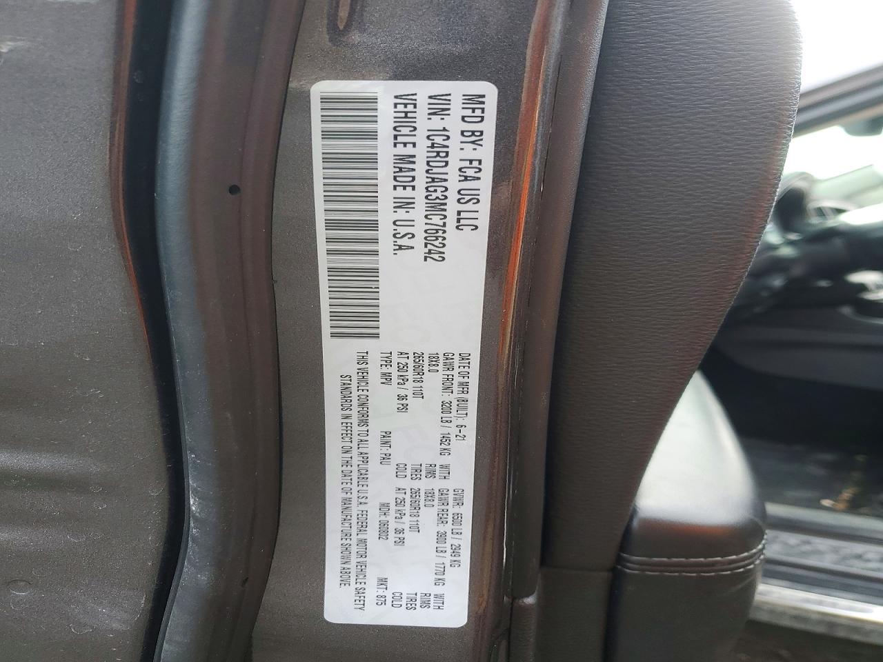 2021 Dodge Durango sxt