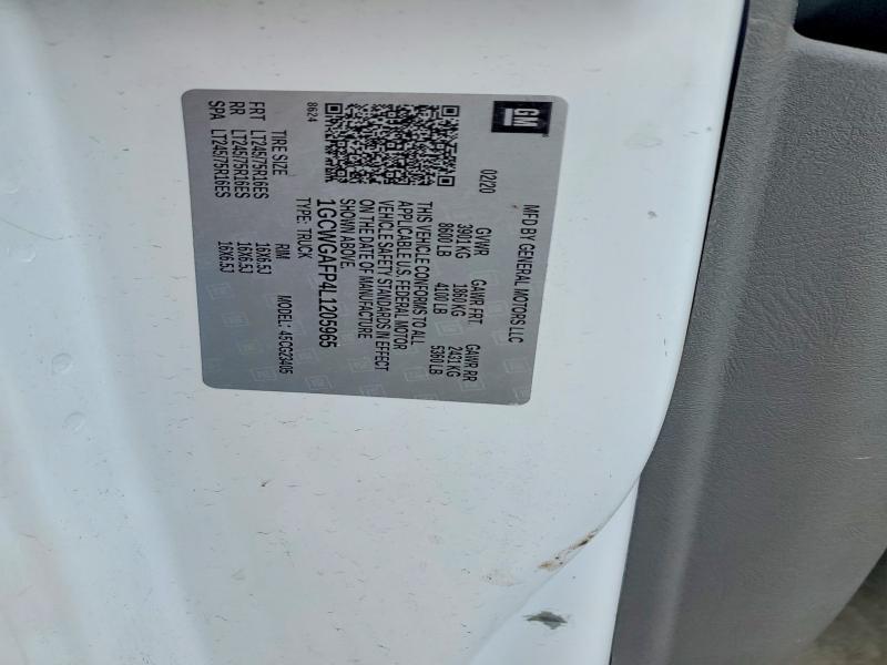 2020 Chevrolet Express G2500