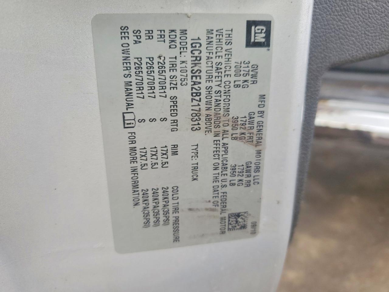 2011 Chevrolet Silverado K1500 lt