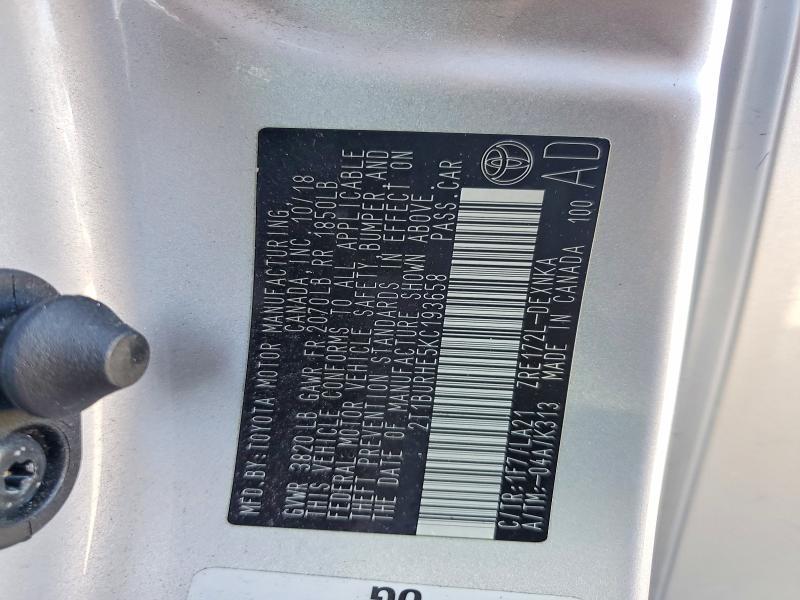 2019 Toyota Corolla xle