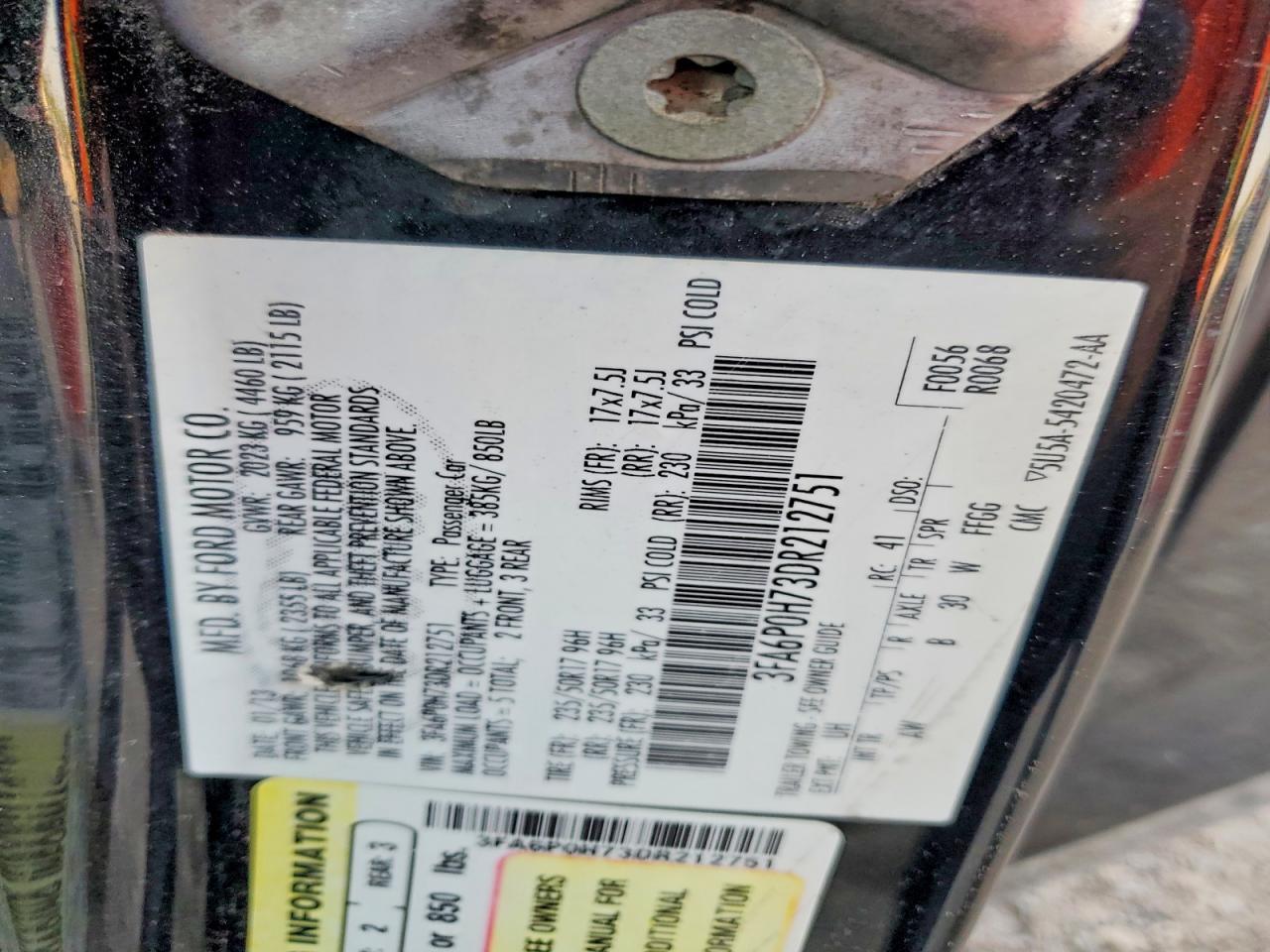 2013 Ford Fusion se