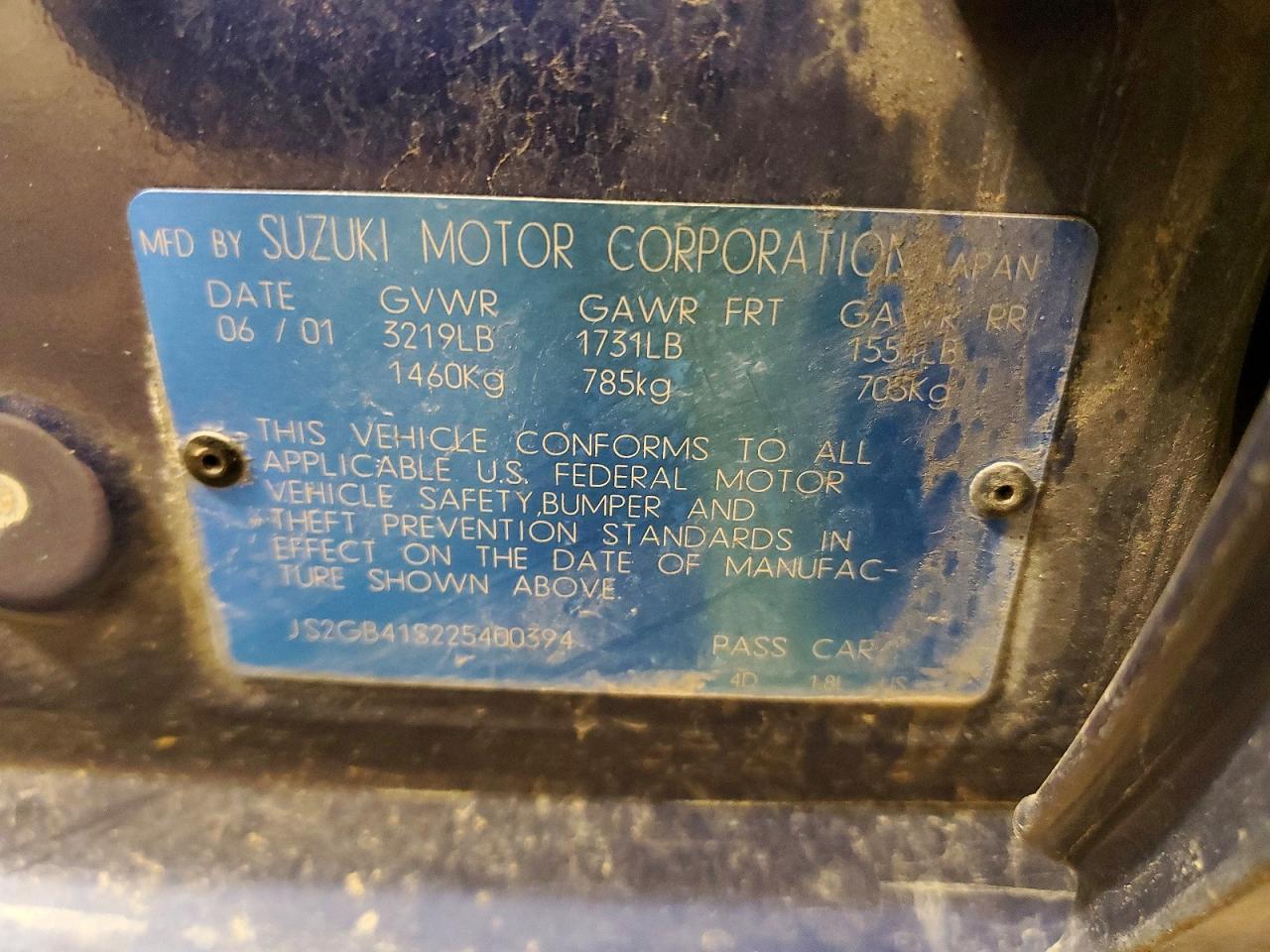 2002 Suzuki Esteem gl