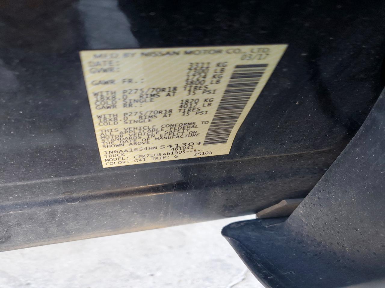 2017 Nissan Titan PRO-4X