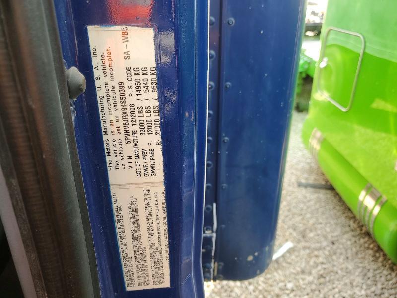 2009 Hino 338 BOX Truck