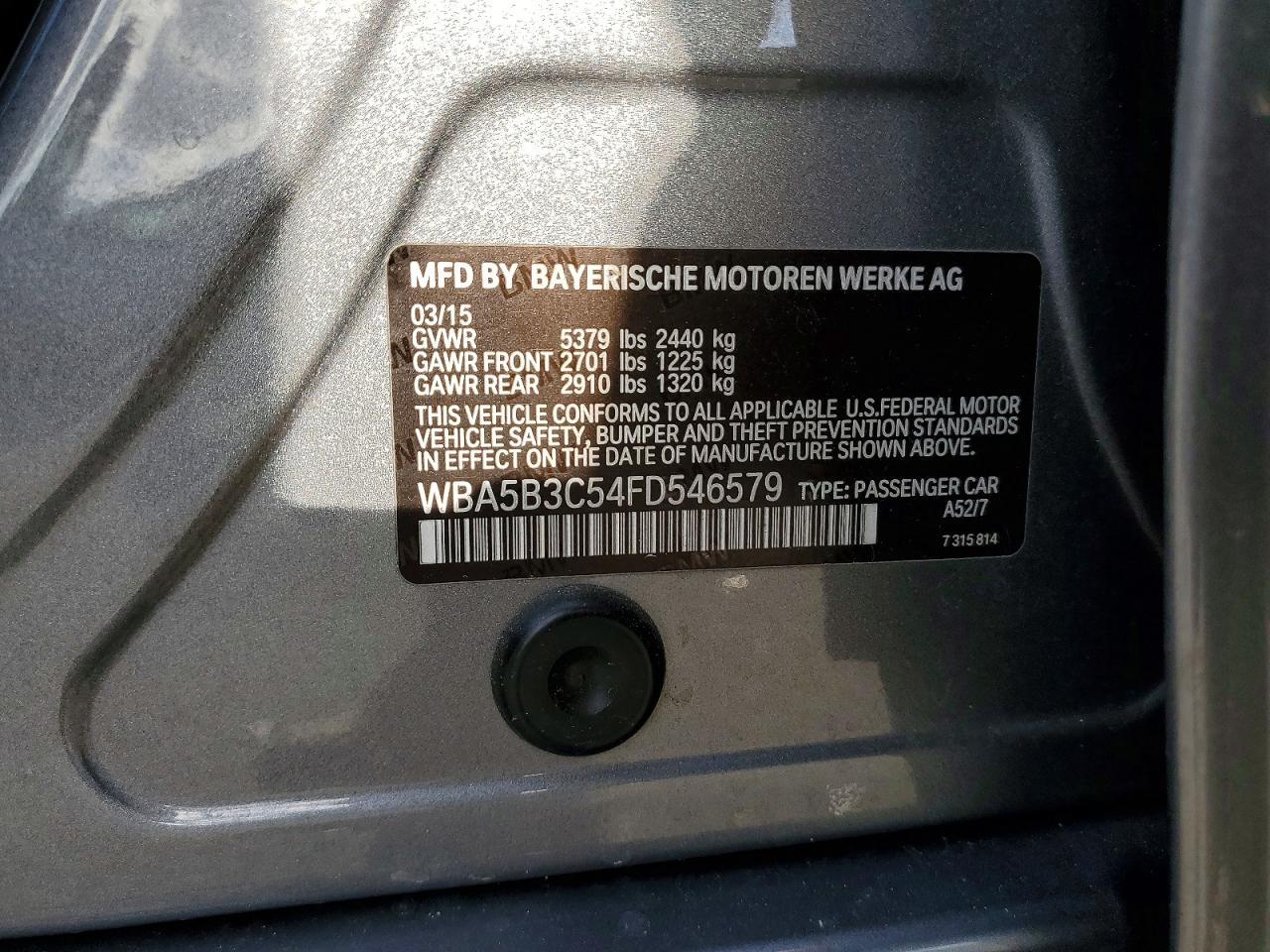 2015 BMW 535 xi