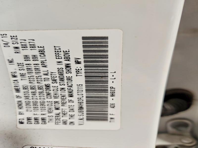 2015 Honda Cr-v Touring