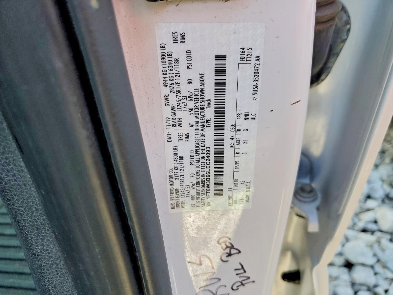 2020 Ford F350 Super Duty Utility / Service Truck