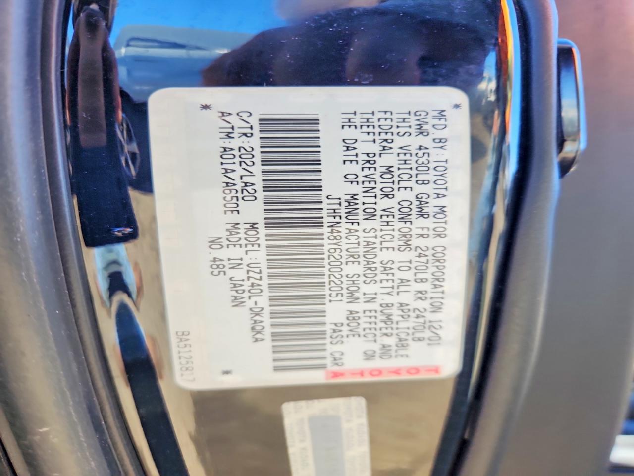 2002 Lexus Sc 430 Base