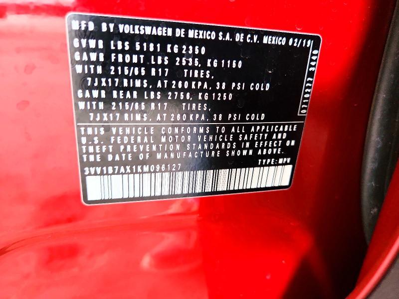 2019 Volkswagen Tiguan s