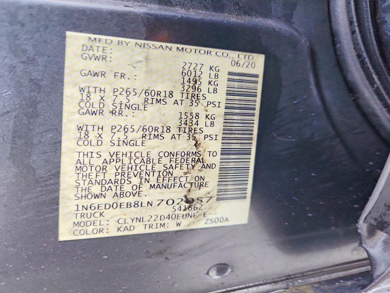 2020 Nissan Frontier SV