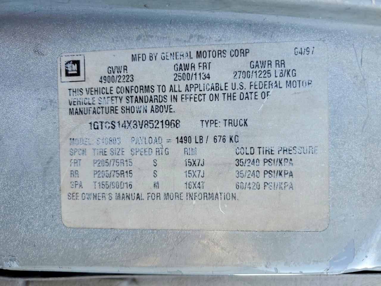 1997 GMC Sonoma