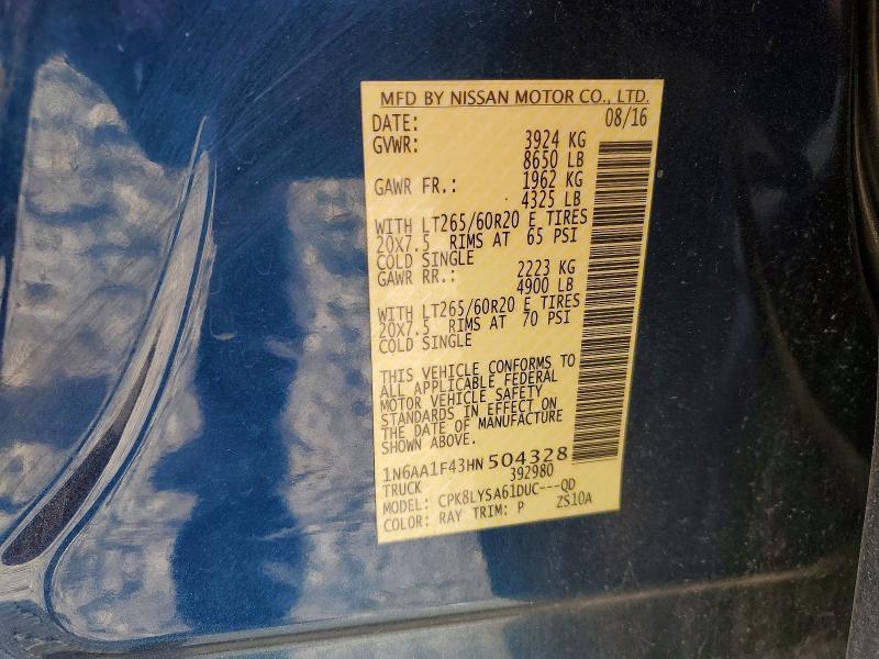 2017 Nissan Titan XD Platinum Reserve