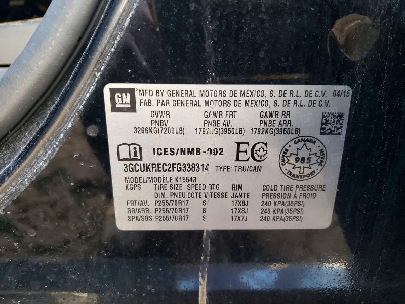 2015 Chevrolet Silverado K1500 lt