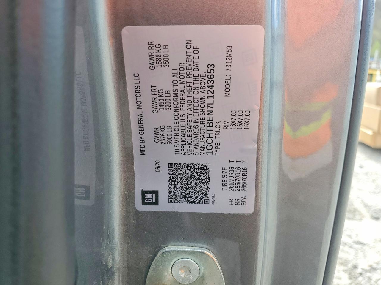 2020 Chev Colorado