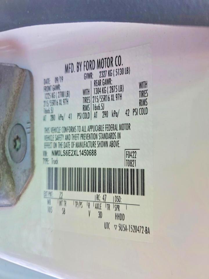 2020 Ford Transit Connect XL Delivery Van