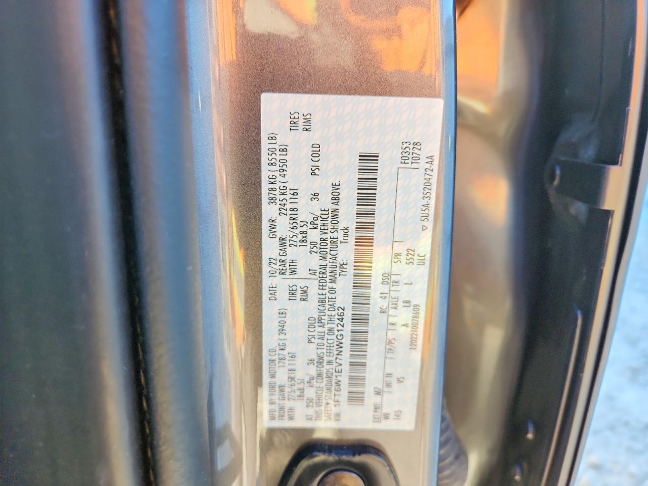 2022 Ford F150 Lightning PRO