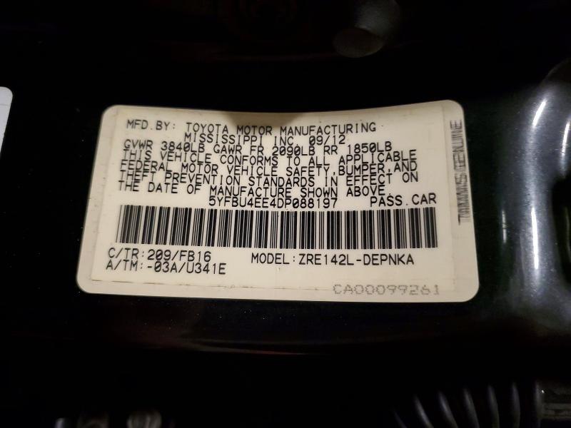 2013 Toyota Corolla le