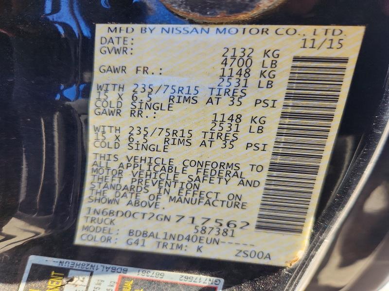 2016 Nissan Frontier S