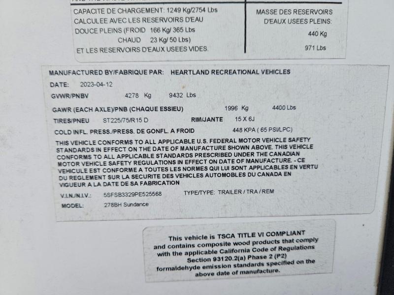 2023 Sundance Boats Inc. 278BH