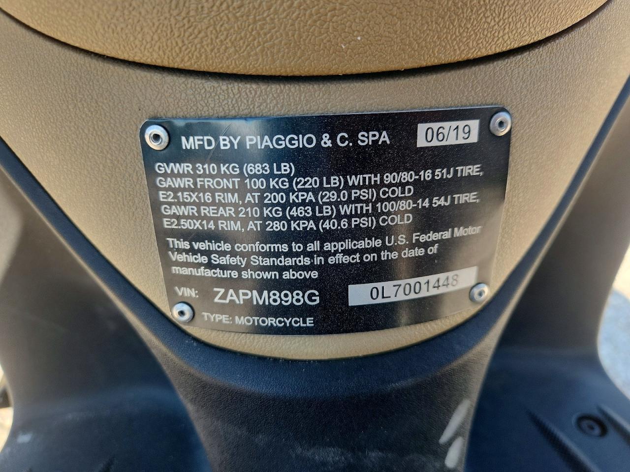 2020 Piaggio Liberty