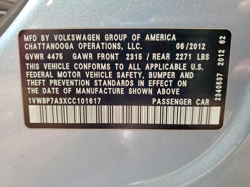 2012 Volkswagen Passat se