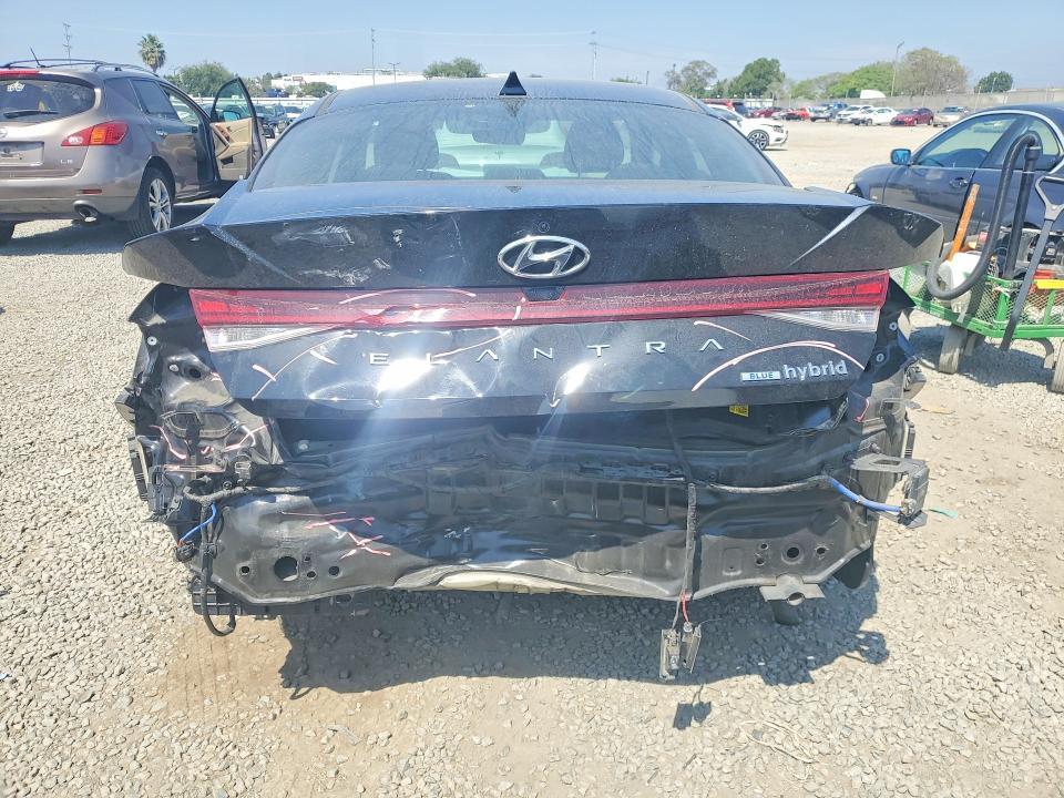 2021 Hyundai Elantra Hybrid Blue