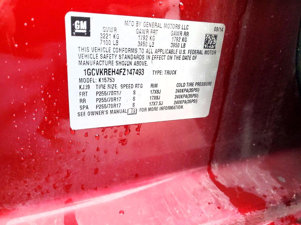 2015 Chevrolet Silverado K1500 lt