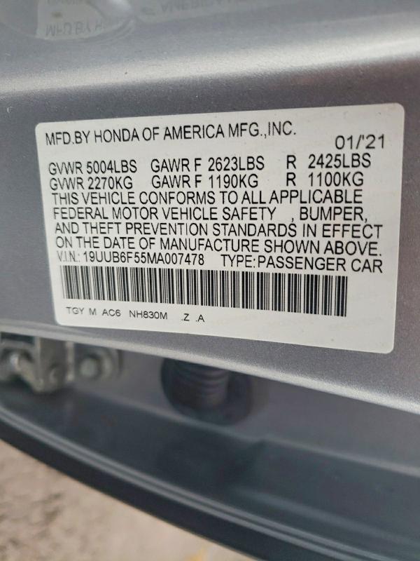 2021 Acura Tlx Tech a