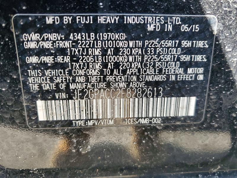 2015 Subaru Xv Crosstrek 2.0 Premium