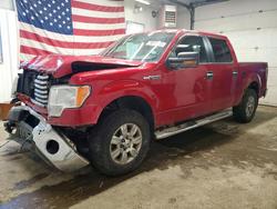 Salvage trucks for sale at Lyman, ME auction: 2012 Ford F150 Supercrew