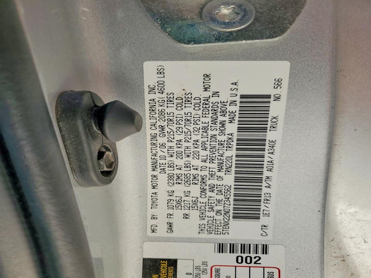 2007 Toyota Tacoma Base