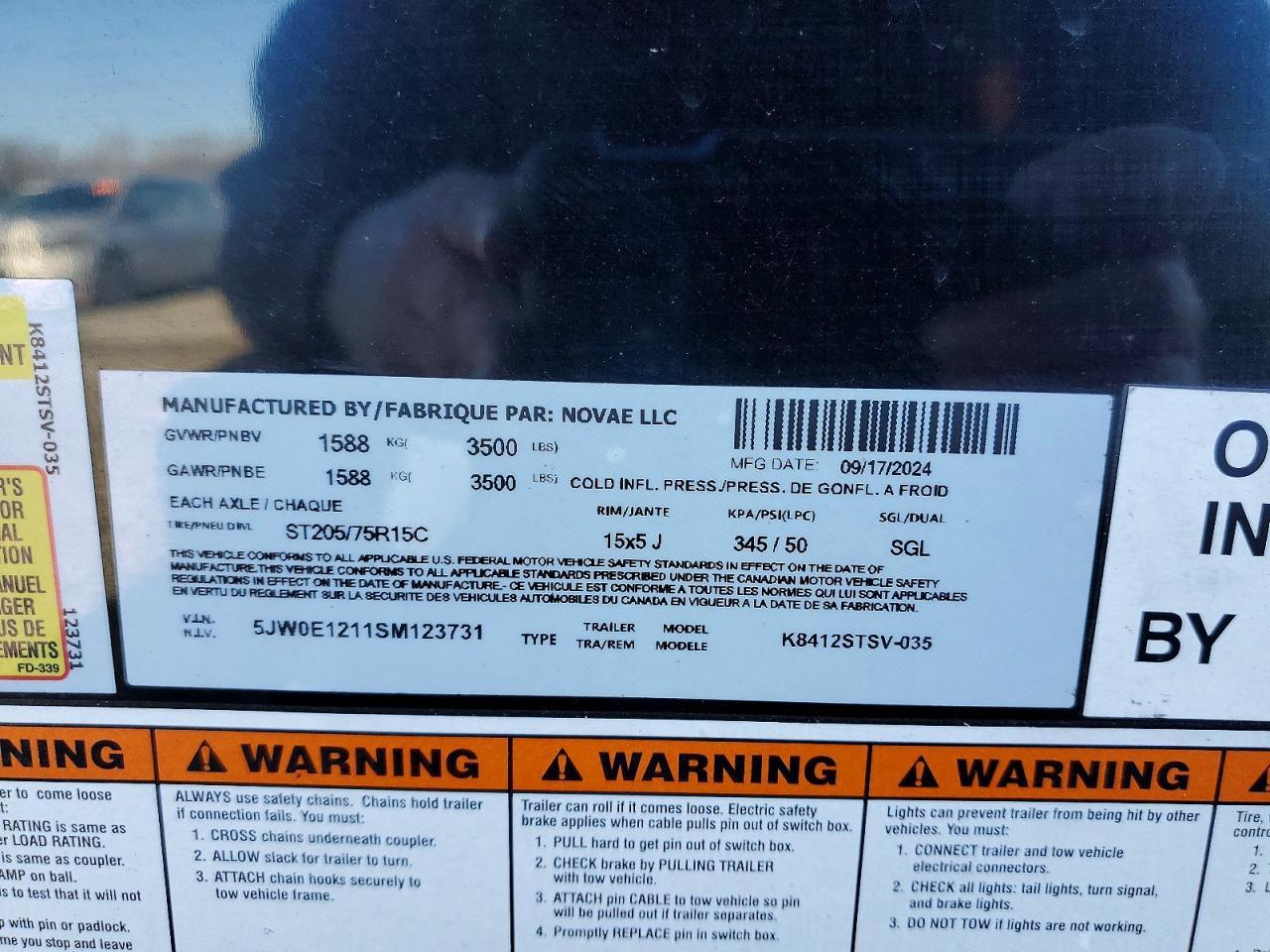 2025 Look Trailers 2025 Look K8412STSV-035 Enclosed Cargo Trailer