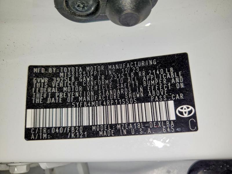 2024 Toyota Corolla le