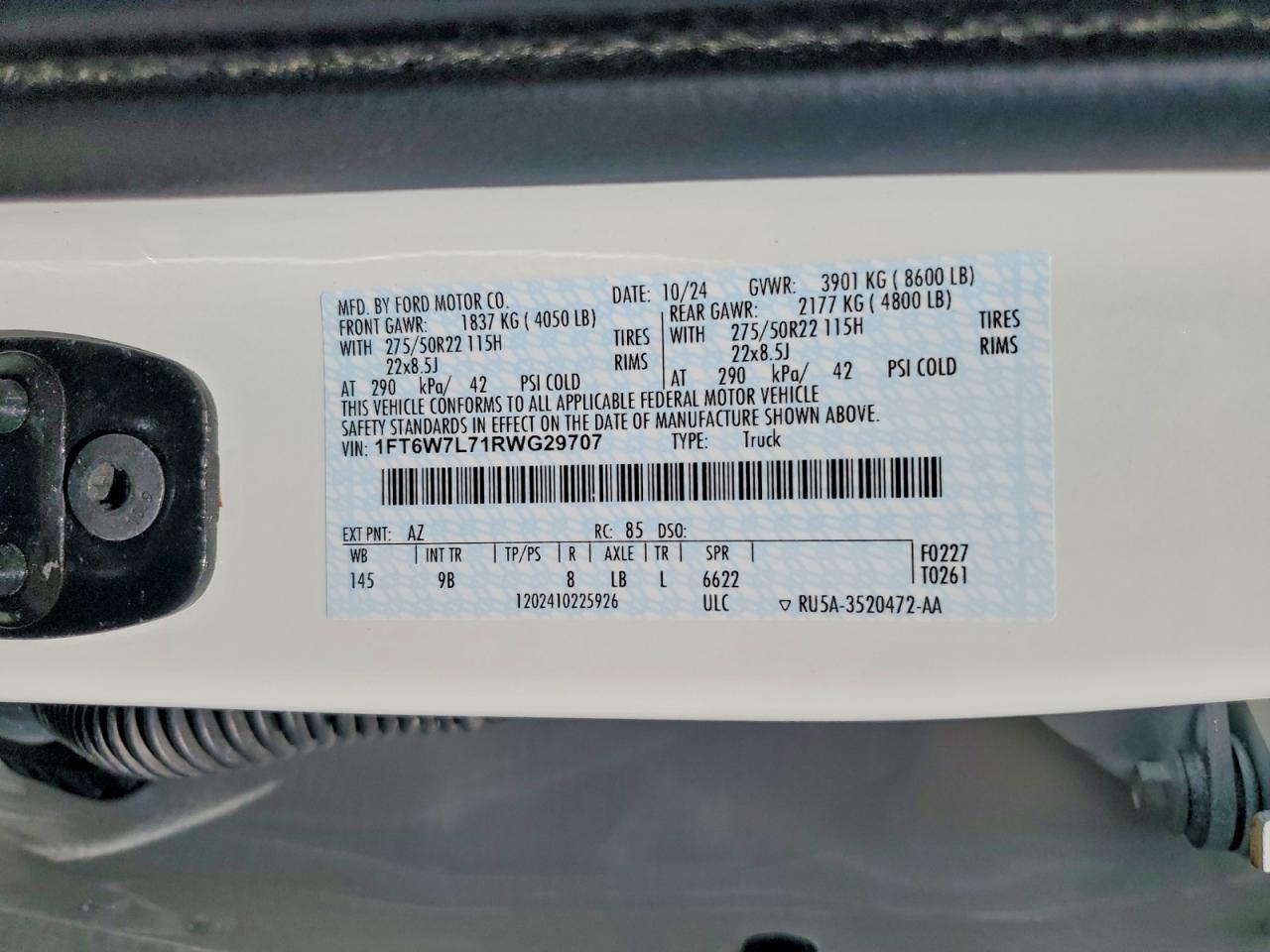 2024 Ford F150 Lightning Platinum