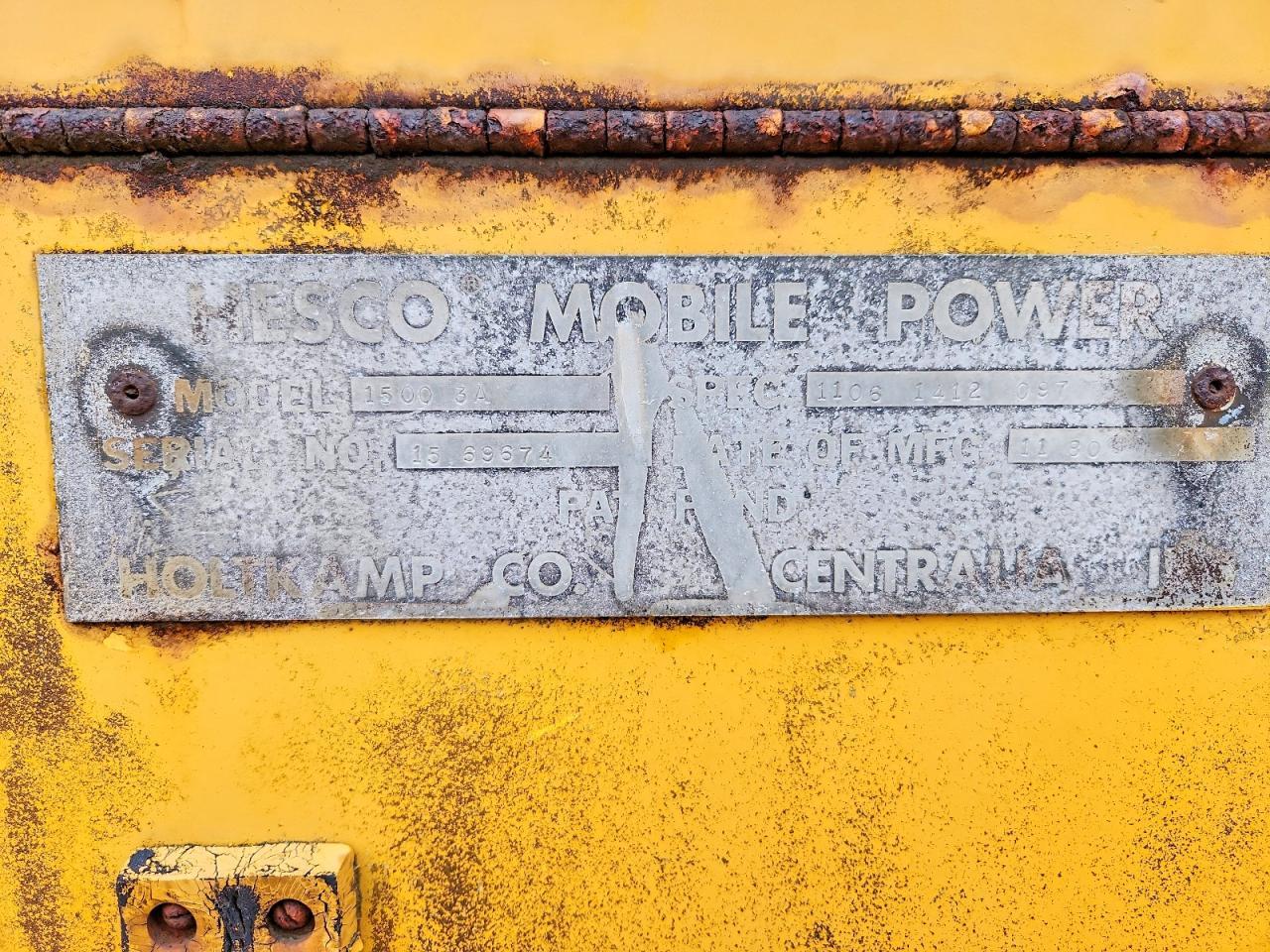 1999 Hesc O Manhole Support Trailer
