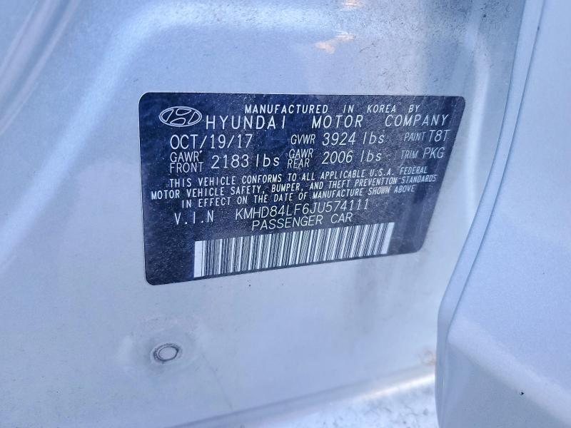 2018 Hyundai Elantra sel