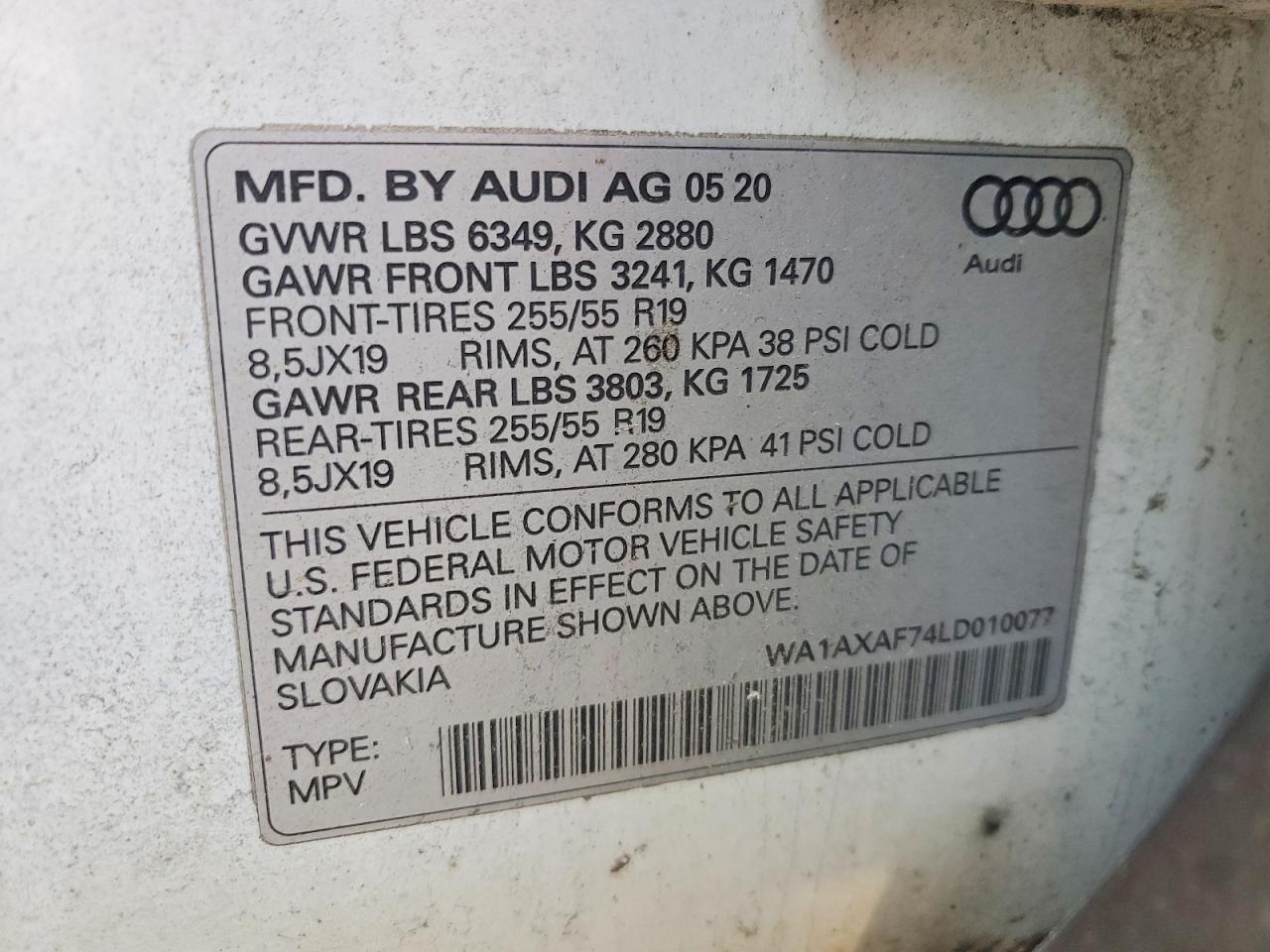 2020 Audi Q7 Premium